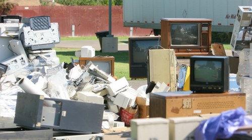 Professional loft clearance team at work